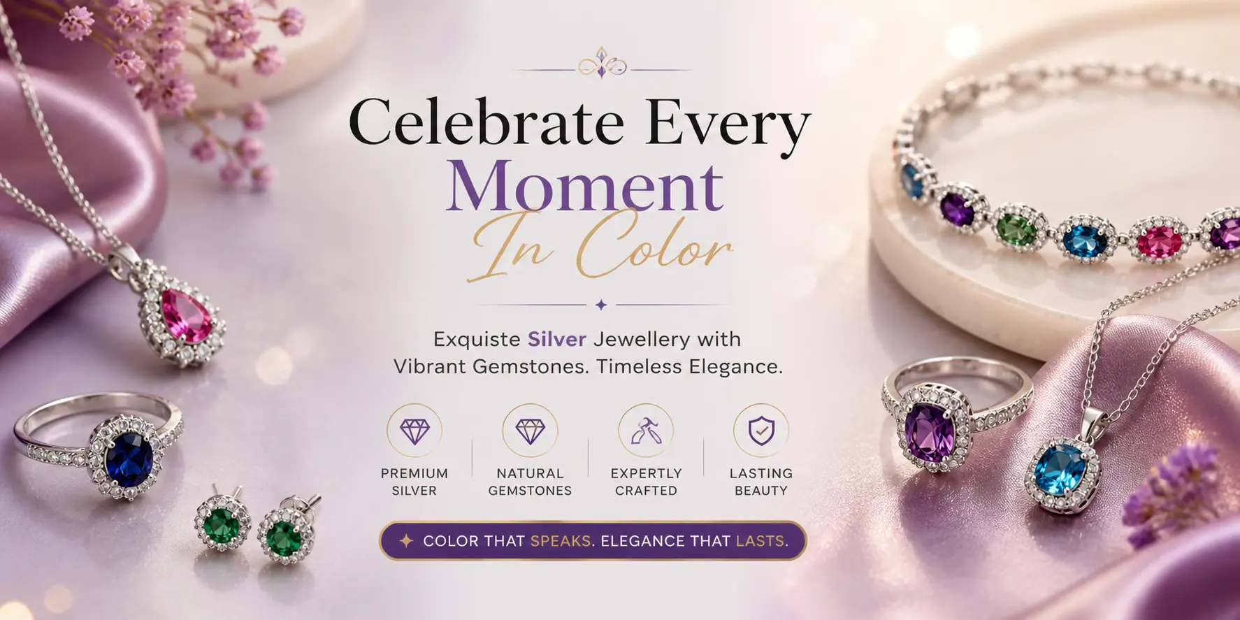 Color Gem Stone Jewlery